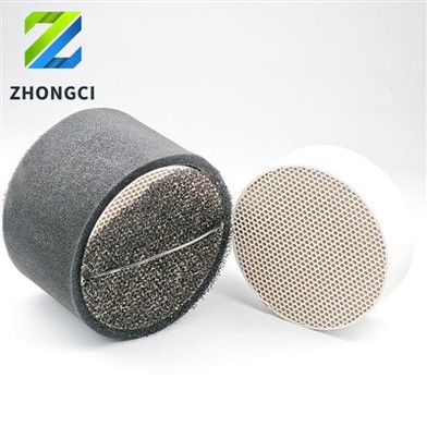 Rund honeycomb keramikk